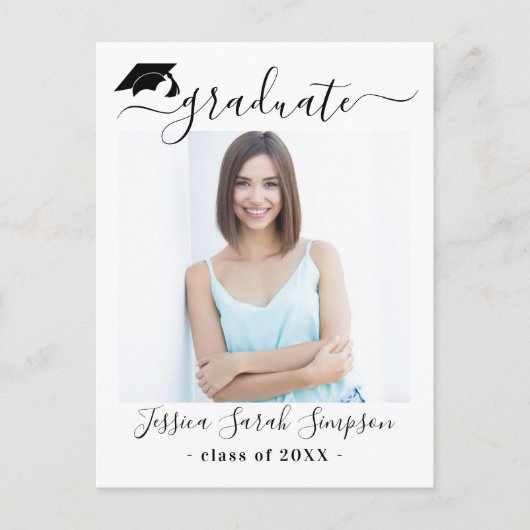 Ankündigung einer modernen Minimalistisch Graduier (Vorderseite)