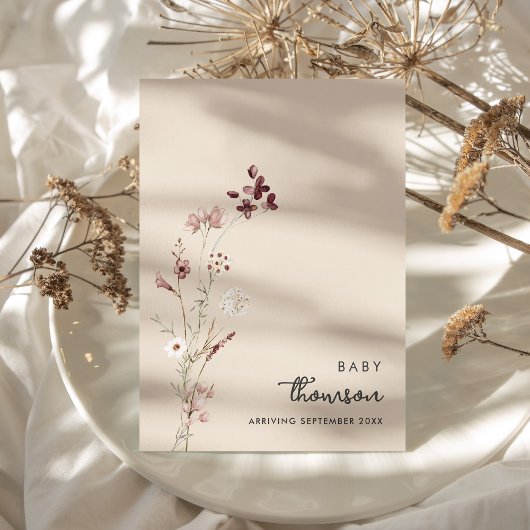 Ankündigung einer modernen Minimalistischen Blumen