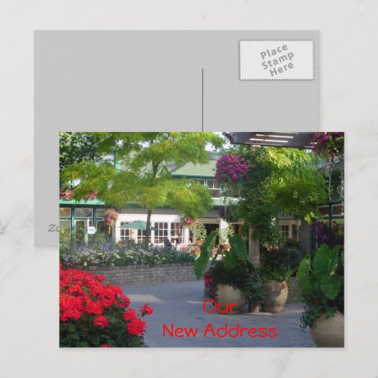 Ankündigung einer neuen Adresse (Vorne/Hinten)