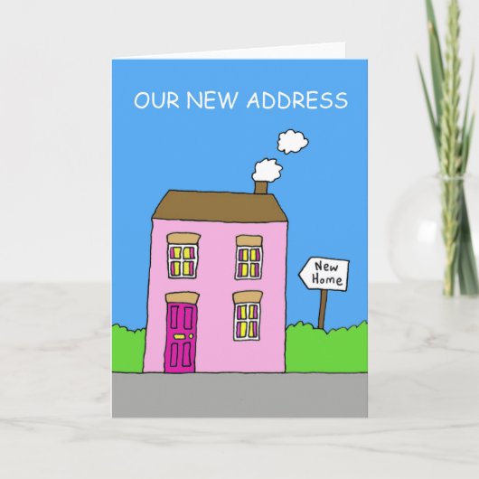 Ankündigung einer neuen Adresse (Vorderseite)