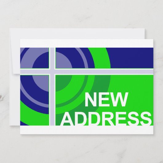 Ankündigung einer neuen Adresse (Vorderseite)