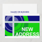 Ankündigung einer neuen Adresse (Vorne/Hinten)