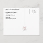 Ankündigung einer neuen Adresse: elegantes Geschäf (Rückseite)