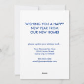 Ankündigung einer neuen Adresse für glückliches ne (Rückseite)