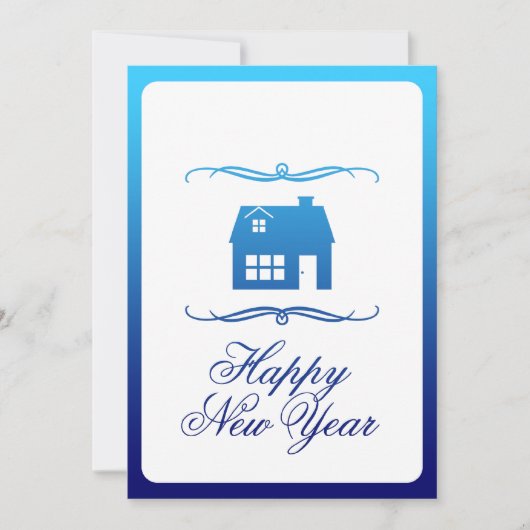 Ankündigung einer neuen Adresse für glückliches ne (Vorderseite)