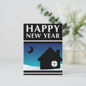 Ankündigung einer neuen Adresse für glückliches ne Postkarte (Stehend Vorderseite)