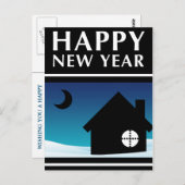 Ankündigung einer neuen Adresse für glückliches ne Postkarte (Vorne/Hinten)