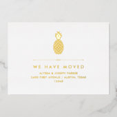 Ankündigung einer neuen Adresse mit Ananas aus Gol (Vorderseite)