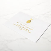 Ankündigung einer neuen Adresse mit Ananas aus Gol (Gedreht)