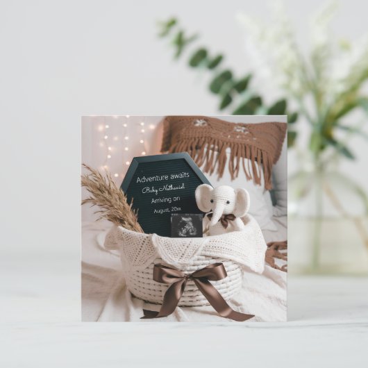 Ankündigung einer neutralen Schwangerschaft von Bo (Stehend Vorderseite)