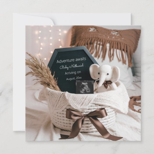 Ankündigung einer neutralen Schwangerschaft von Bo (Vorderseite)