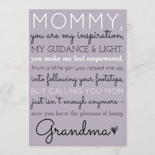 Ankündigung einer Niedlichen Schwangerschaft von M