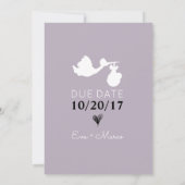 Ankündigung einer Niedlichen Schwangerschaft von M (Rückseite)