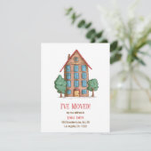 Ankündigung einer niedlichen Wohnungsänderung (Stehend Vorderseite)