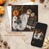 Ankündigung einer rustikalen digitalen Schwangersc