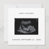 Ankündigung einer rustikalen Kraft-Schwangerschaft (Rückseite)