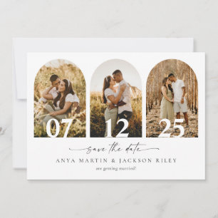 Ankündigung einer Save the Date Hochzeitskarte