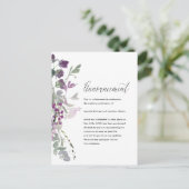 Ankündigung einer schönen Blumenhochzeit (Stehend Vorderseite)