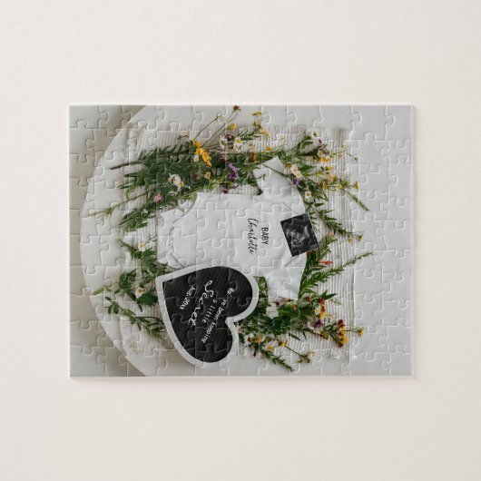 Ankündigung einer Schwangerschaft bei digitaler Wi Puzzle (Horizontal)