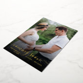 Ankündigung einer Schwangerschaft Classy Gold-Foli (Gedreht)