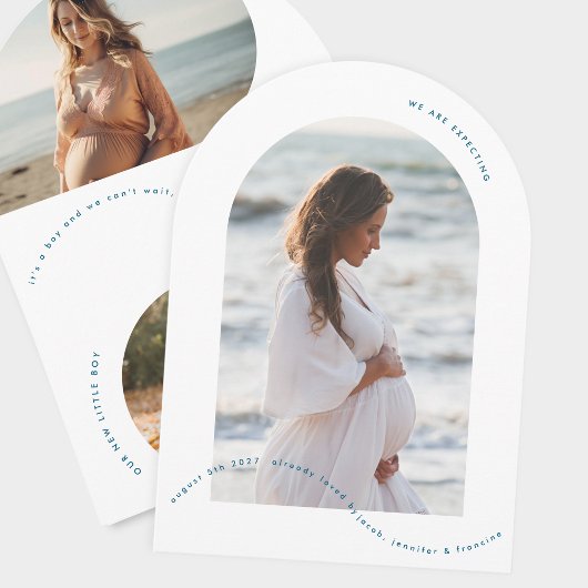 Ankündigung einer Schwangerschaft durch Foto