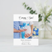 Ankündigung einer Schwangerschaft für Fotos (Stehend Vorderseite)