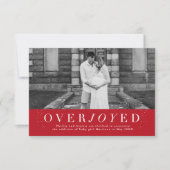 Ankündigung einer Schwangerschaft im Foto überglüc (Vorderseite)