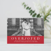 Ankündigung einer Schwangerschaft im Foto überglüc (Stehend Vorderseite)