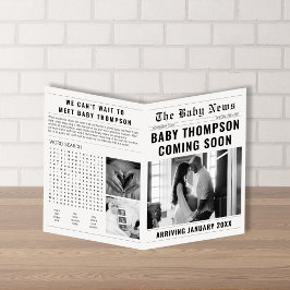 Ankündigung einer Schwangerschaft im Zeitungsstil