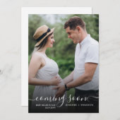 Ankündigung einer Schwangerschaft Klassische Kalli (Vorne/Hinten)