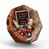 Ankündigung einer Schwangerschaft mit geflochtenem Fotoblock (Rechts)