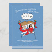 Ankündigung einer Schwangerschaft mit multirassisc (Vorne/Hinten)