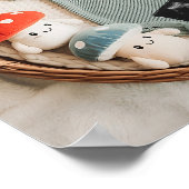 Ankündigung einer Schwangerschaft mit süßem Kern Poster (Ecke)