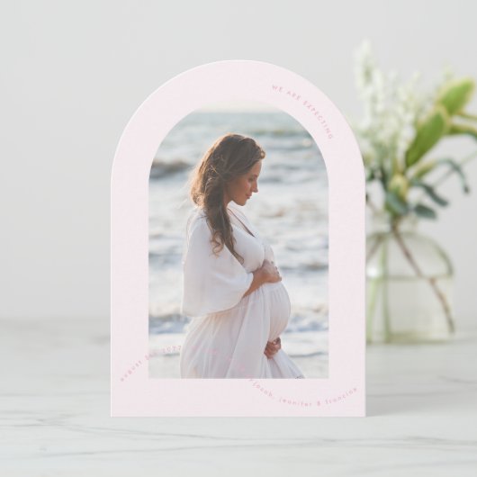 Ankündigung einer Schwangerschaft während der Schw (Stehend Vorderseite)