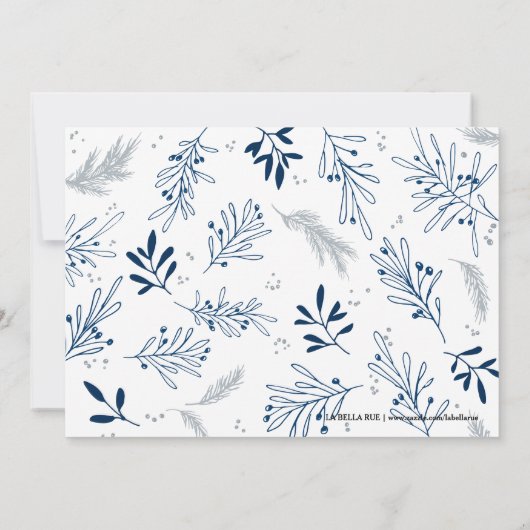 Ankündigung einer süßen Anreise | Winterzweige (Rückseite)