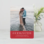 Ankündigung einer überglücklichen Rotschwangerscha (Stehend Vorderseite)