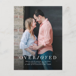 Ankündigung einer überglücklichen Schwangerschaft