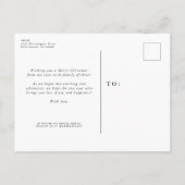 Ankündigung einer überglücklichen Urlaubsschwanger (Rückseite)