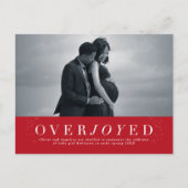 Ankündigung einer überglücklichen Urlaubsschwanger (Vorderseite)