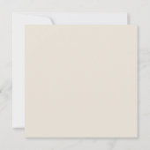 Ankündigung einer verspäteten Hochzeitsankündigung (Rückseite)