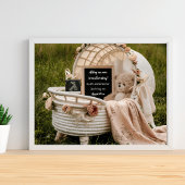 Ankündigung einer Vintagen Kinoschwangerschaft Poster