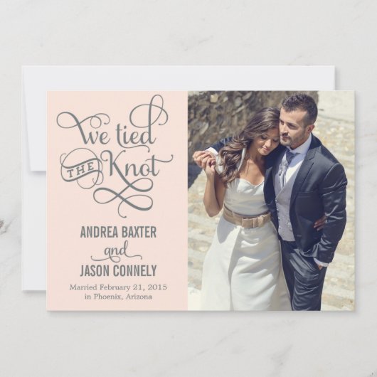 Ankündigung einer wertvollen Nichthochzeit - Light (Vorderseite)