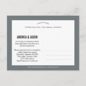 Ankündigung einer wertvollen Nichthochzeit - Weiß (Rückseite)