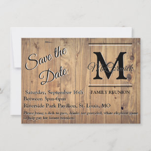 Ankündigung einer Wiedersehen-Save the Date Vorlag