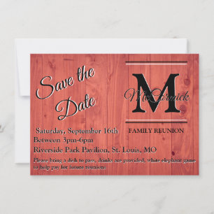 Ankündigung einer Wiedersehen-Save the Date Vorlag