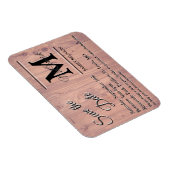 Ankündigung einer Wiedersehen-Save the Date Vorlag Magnet (Rechte Seite)