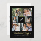 Ankündigung einer zeitgemäßen, bearbeitbaren Farbh Postkarte (Vorne/Hinten)