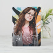 Ankündigung eines Abschlusses (Stehend Vorderseite)