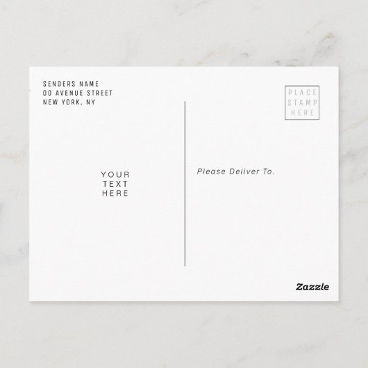 Ankündigung eines Abschlusses Postkarte (Rückseite)