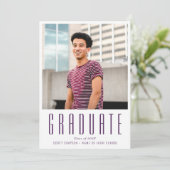 Ankündigung eines benutzerdefinierten Foto-Abschlu (Stehend Vorderseite)